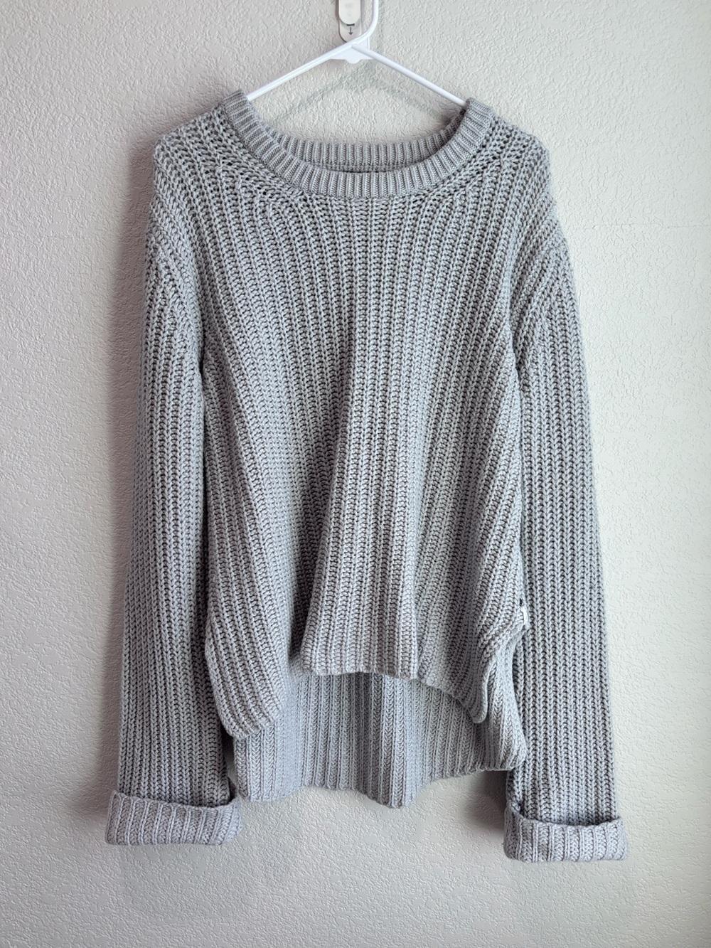 One Teaspoon Harvey Chunky Knit Sweater Gray Oversized Women’s Size Small